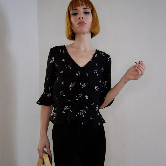 Blouse dynamite fleurie - Picture 1 of 4